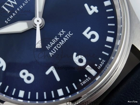MIROTIME 0401 DailyWear Pilot Mark XX BLSF 1:1 Best Edition Blue Dial on Blue Leather Strap MIYOTA 7022